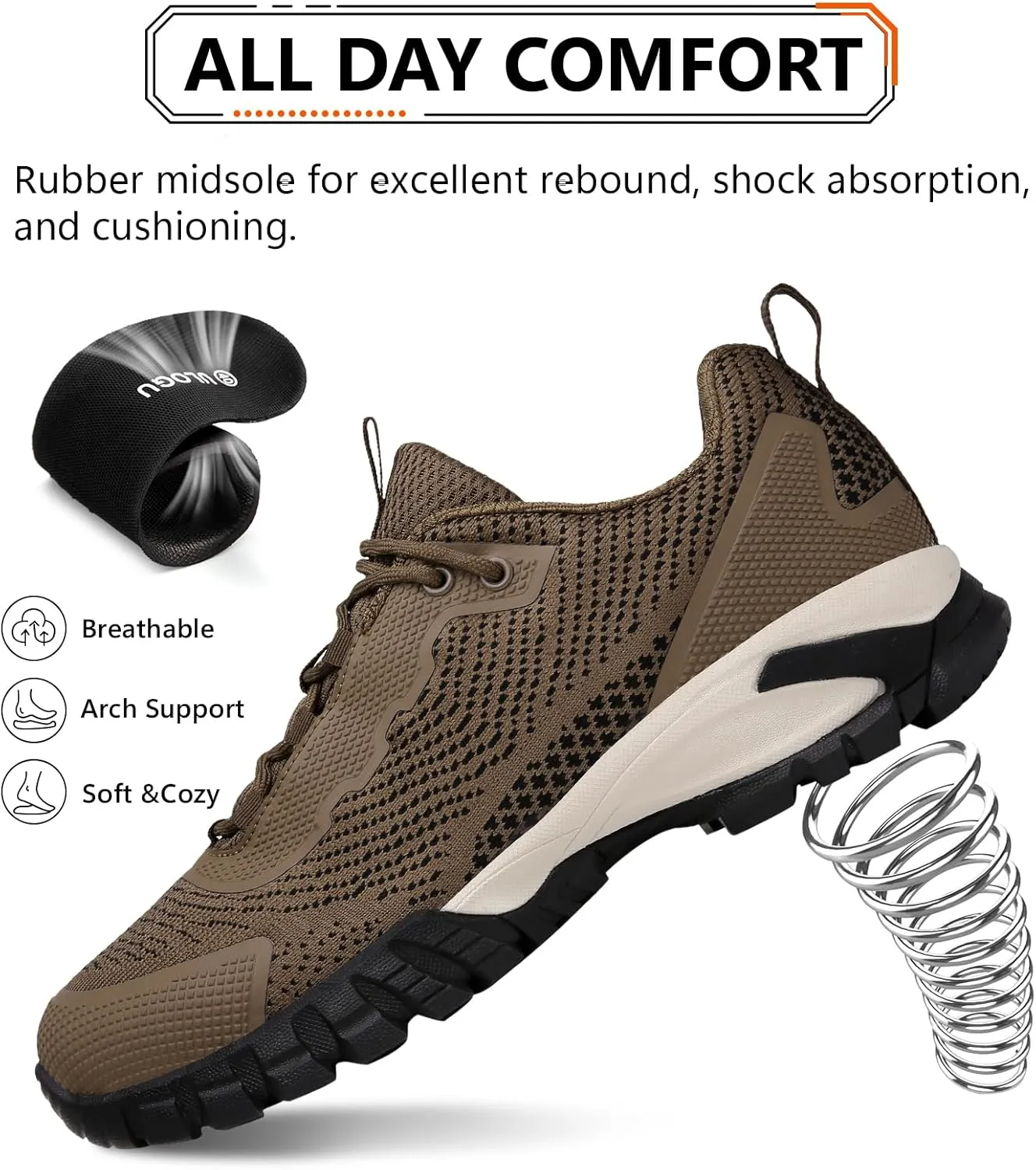 Hiking Shoes Women Waterproof Lightweight for Trail Trekking Camping Outdoor
