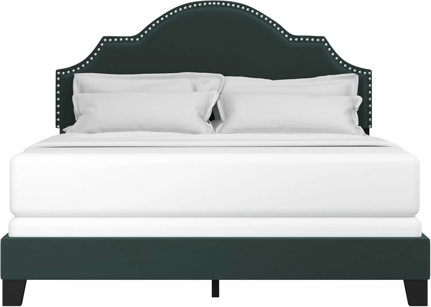 Hillsdale, Cynthia Upholstered Queen Bed, Green