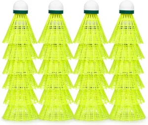HIRALIY Badminton Birdies,Nylon Badminton Shuttlecocks with Stability Durability for Baseball Batting Practice Training,High Speed Birdie Balls for Backyards Indoor Outdoor Sports Activities