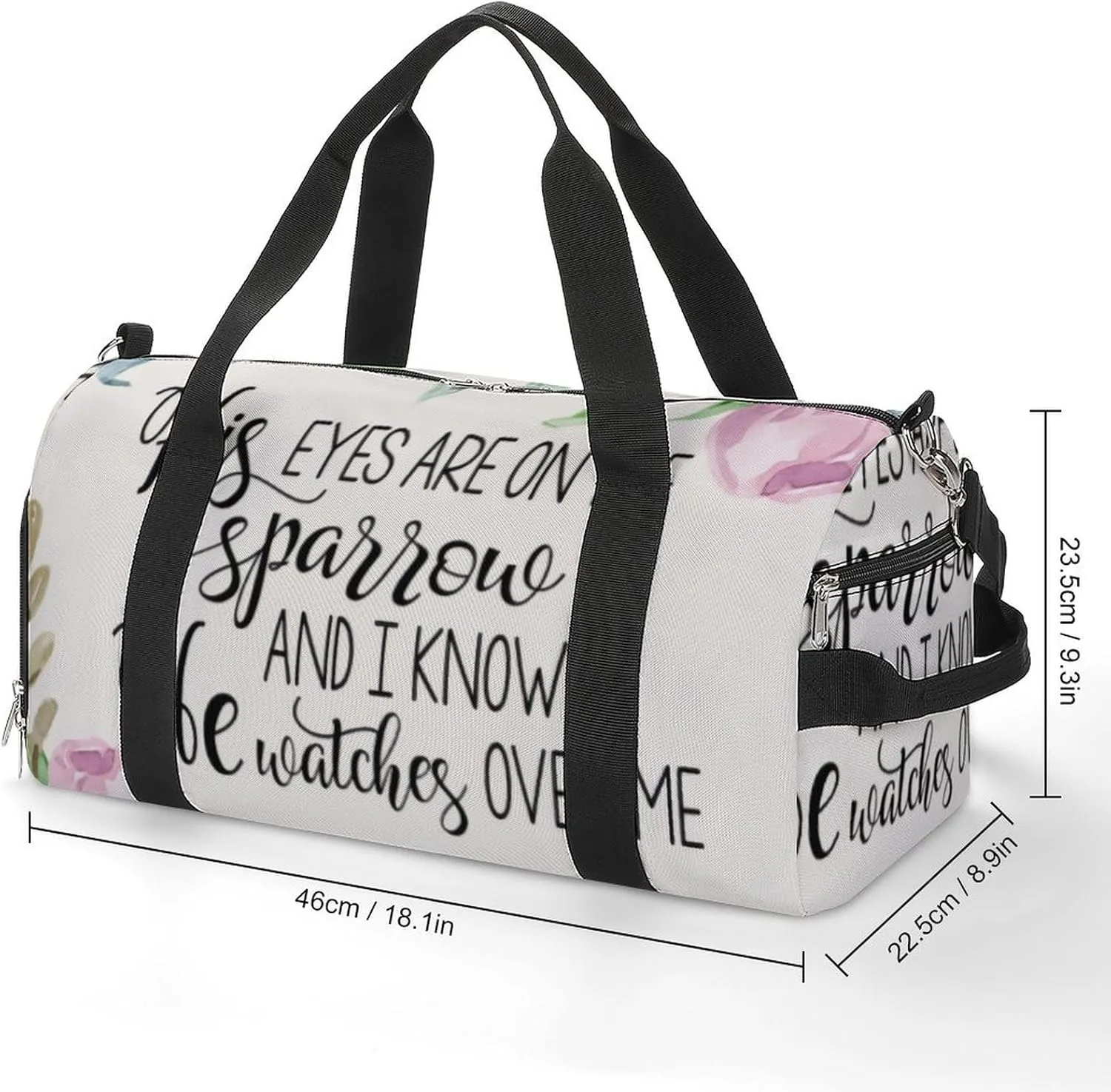'His Eyes Are on The Sparrow Fitness Bag with Large Capacity Backpack And Waterproof Bag