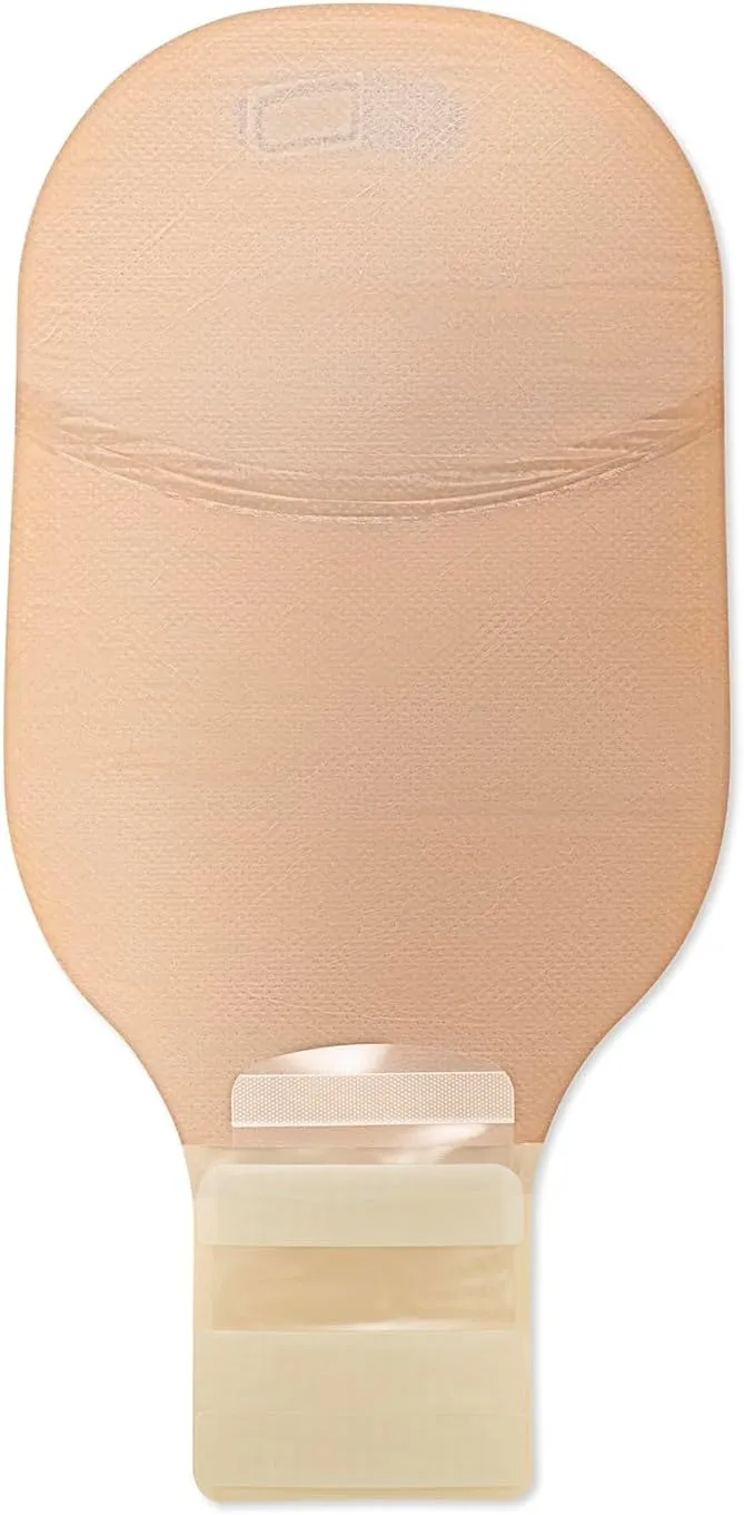 Hollister 8278 Premier 1-Piece 12” Drainable Ostomy Pouch & Convex Flextend Skin Barrier with Adhesive Border, 5 Pack, Transparent, Cut-to-Fit up to 1-1/2”