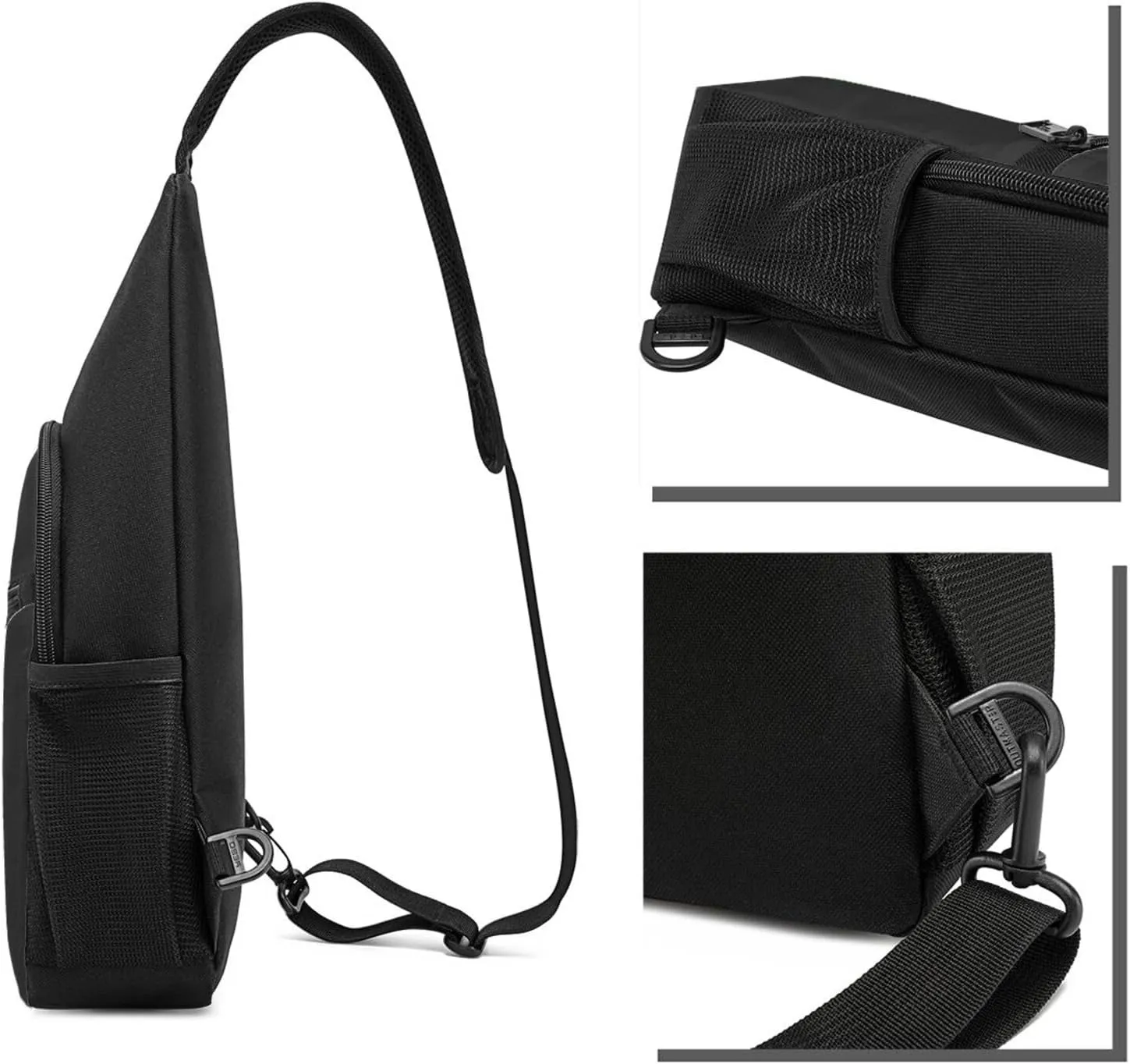 Horse Horseback Riding Jump Just Get Over It Unisex Chest Bag Lightweight Crossbody Shoulder Bag Travel Pocket Black
