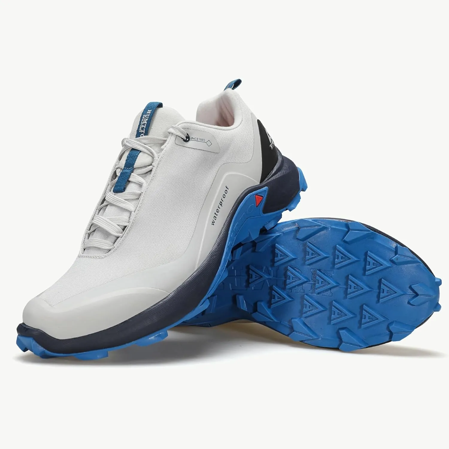 HUMTTO Men's All-Terrain Waterproof Hiking Shoes Lightweight Breathable Trekking Anti Slip Outdoor Trails Shoes