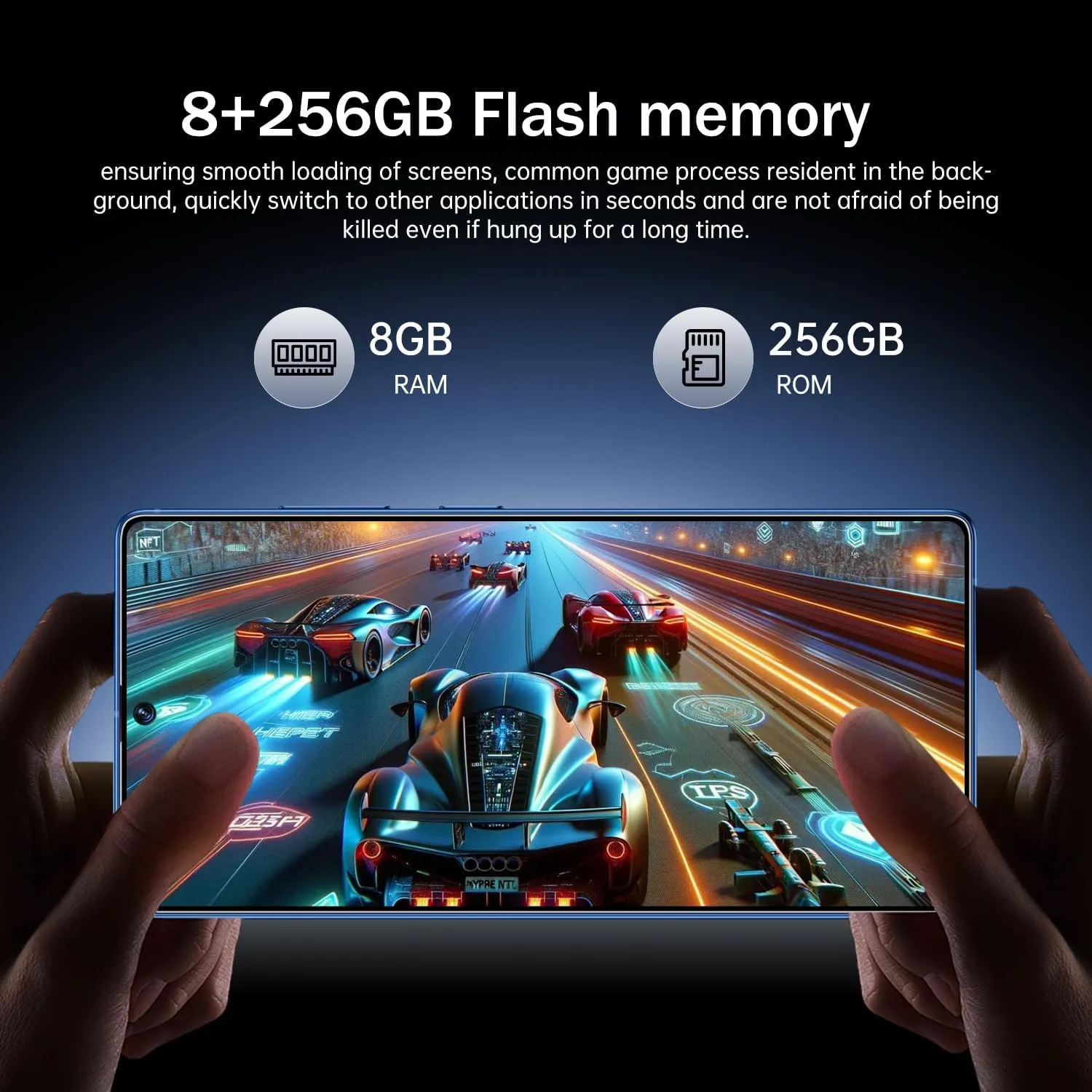 I25 Ultra 5G Unlocked Smartphone,8GB 256GB Fully Cell Phone for Android 14, 6.99" Unlocked Cell Phone, 7000mAh, 68MP 108MP Dual Camera/Dual SIM (Blue)
