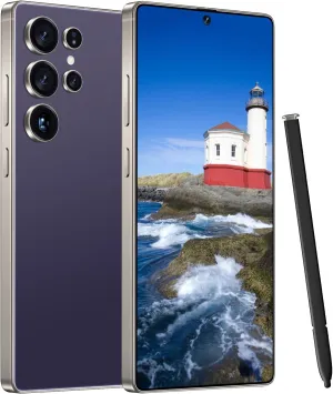 I25 Ultra 5G Unlocked Smartphone,8GB 256GB Fully Cell Phone for Android 14, 6.99" Unlocked Cell Phone, 7000mAh, 68MP 108MP Dual Camera/Dual SIM (Purple)