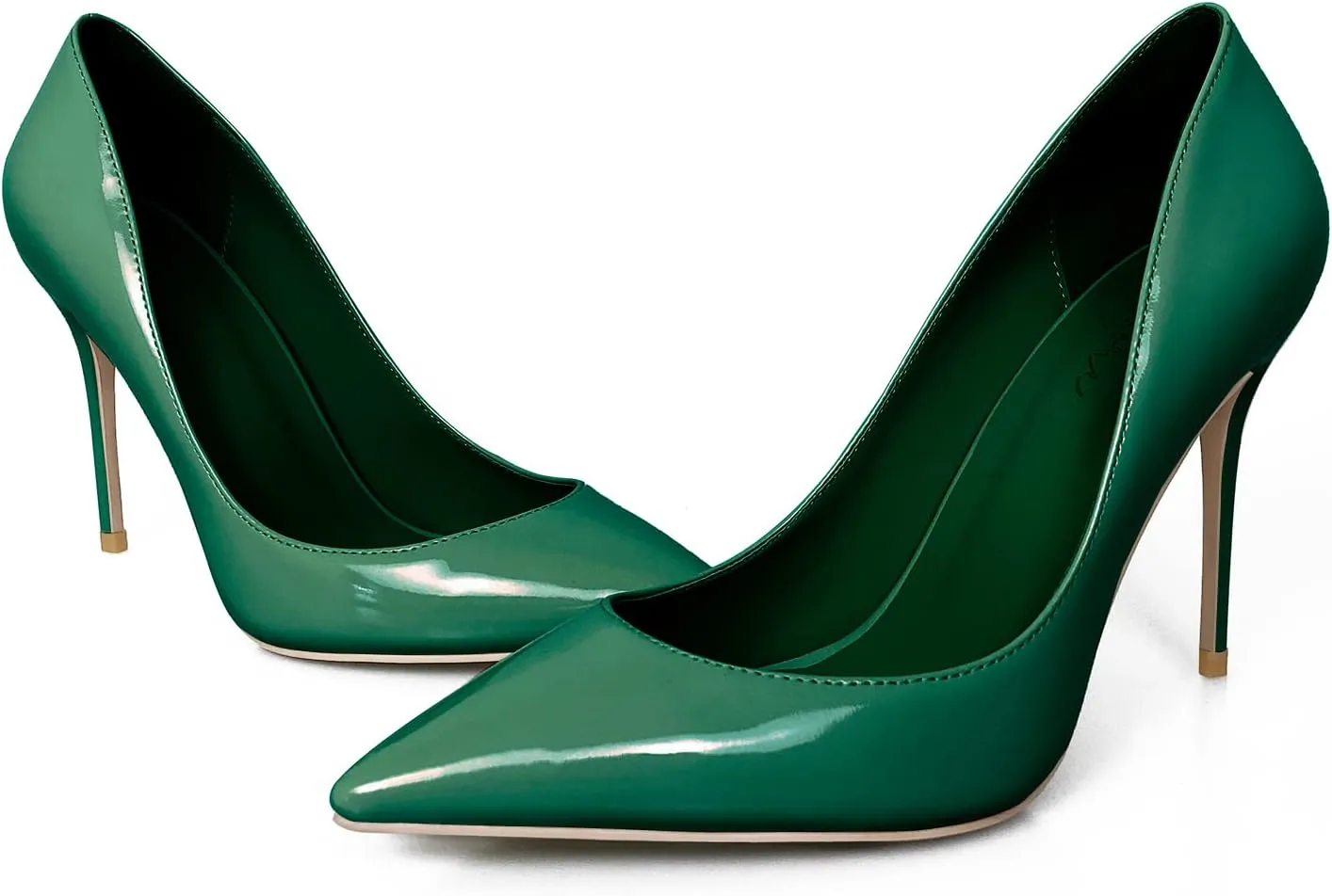 iadore Women's Pumps High Heel Shoes Sexy Pointed Toe 4 Inch/10cm Stilettos Fashion Party Evening Dress Shoes