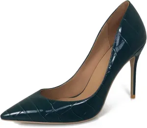 iadore Women's Pumps High Heel Shoes Sexy Pointed Toe 4 Inch/10cm Stilettos Fashion Party Evening Dress Shoes