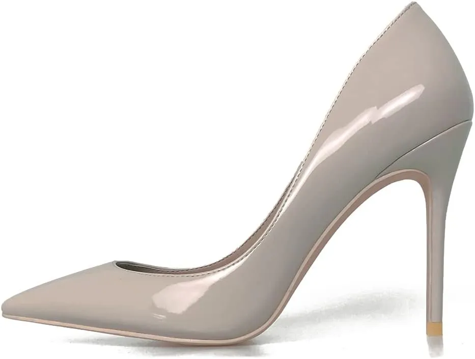 iadore Women's Pumps High Heel Shoes Sexy Pointed Toe 4 Inch/10cm Stilettos Fashion Party Evening Dress Shoes