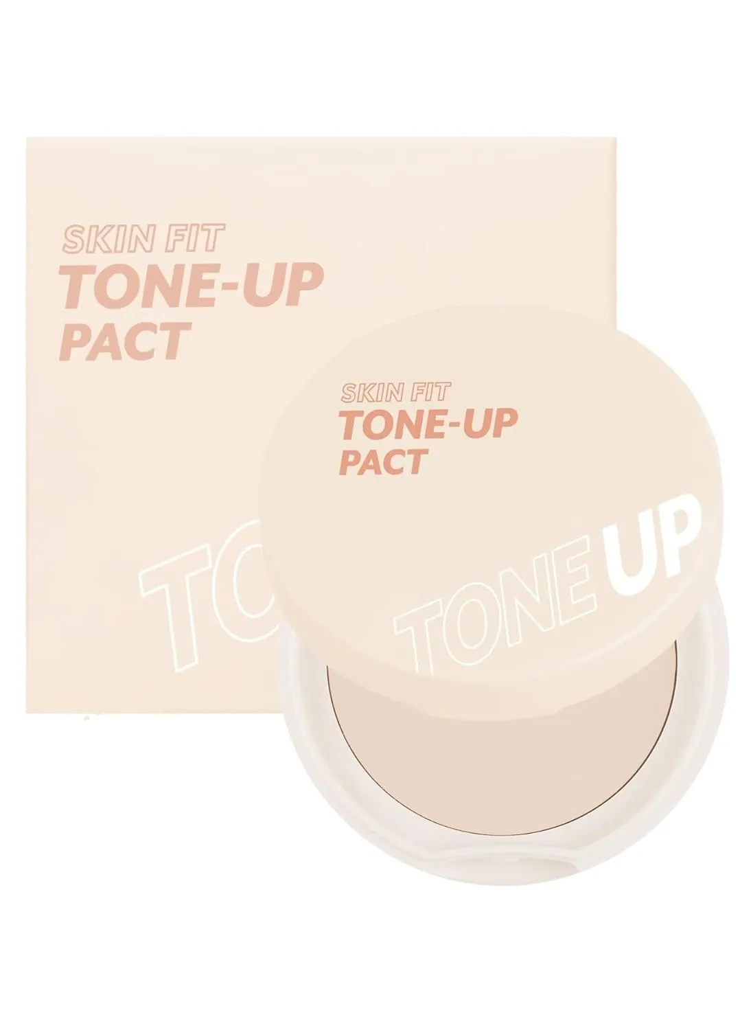 I'M MEME Compact - Skin Fit Tone Up Pact | FLawless Finish with Aqua Sebum, Soft & Velvet Pressed Powder Compact, Smooth Pores & Fine Lines, Korean Makeup, Translucent, Oily Skin, 0.35 Oz