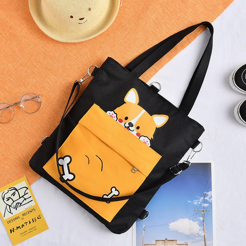 Innovative Canvas Large Capacity Class Hand Shoulder Bags