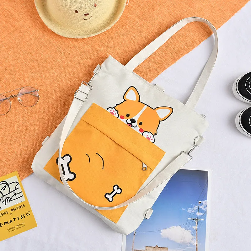 Innovative Canvas Large Capacity Class Hand Shoulder Bags