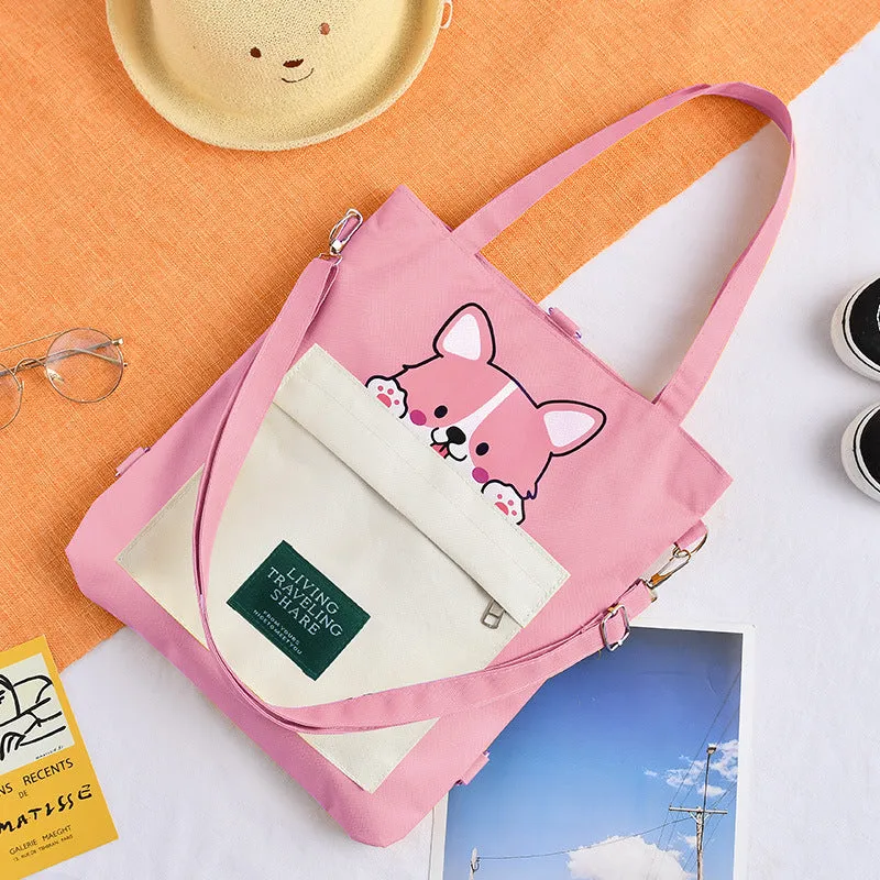 Innovative Canvas Large Capacity Class Hand Shoulder Bags