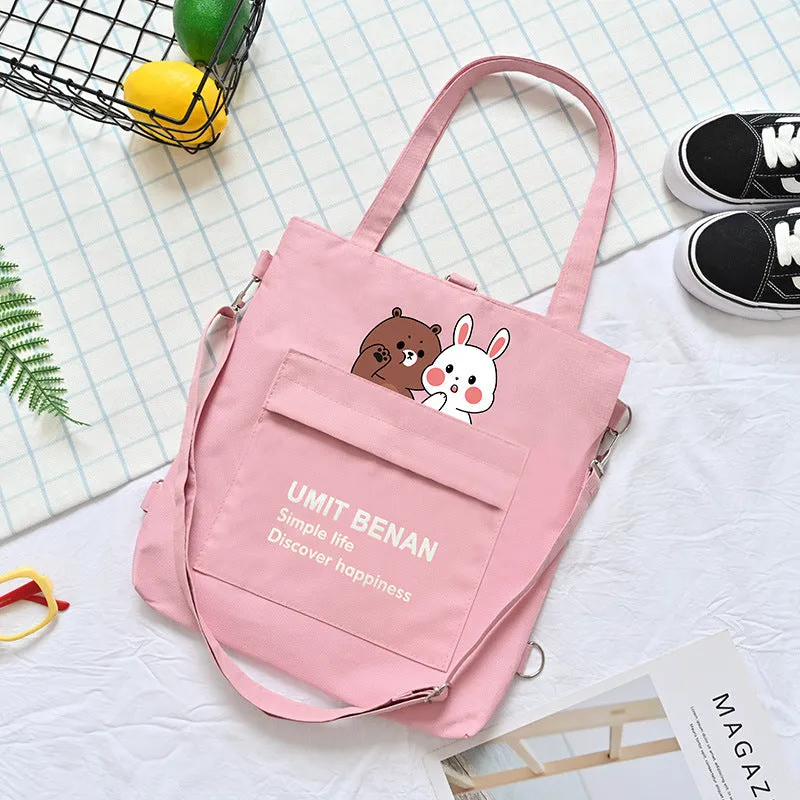 Innovative Canvas Large Capacity Class Hand Shoulder Bags