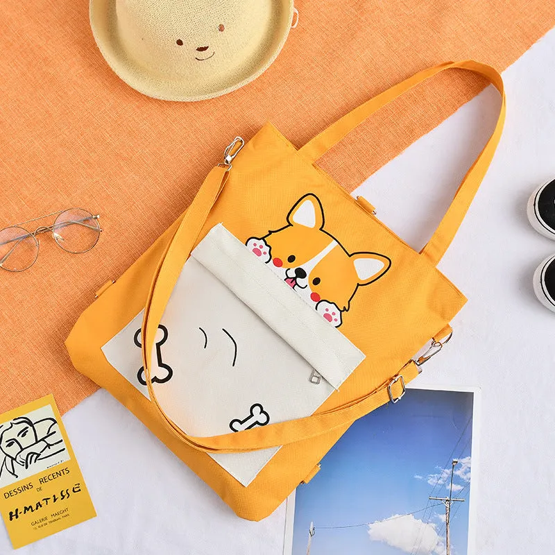 Innovative Canvas Large Capacity Class Hand Shoulder Bags