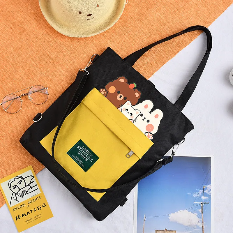 Innovative Canvas Large Capacity Class Hand Shoulder Bags