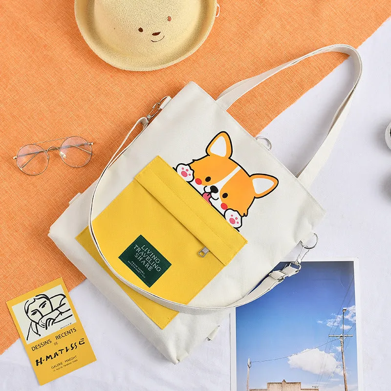 Innovative Canvas Large Capacity Class Hand Shoulder Bags