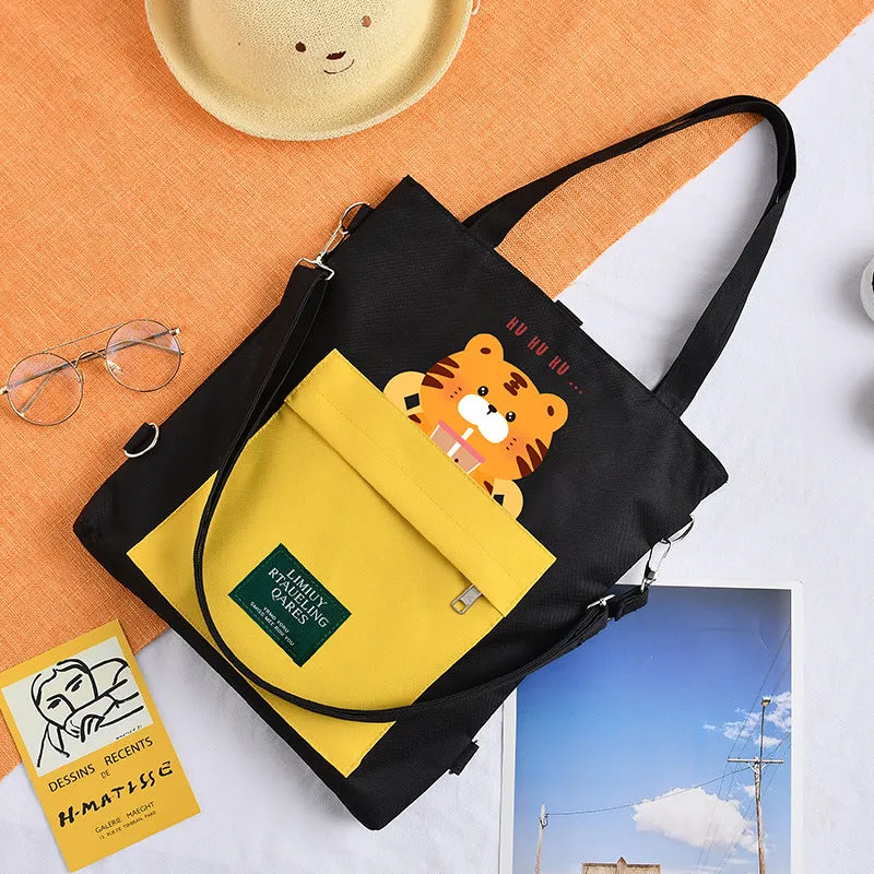 Innovative Canvas Large Capacity Class Hand Shoulder Bags