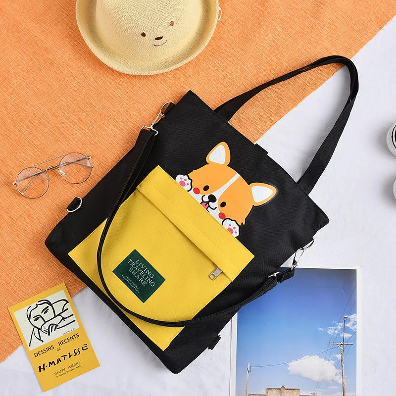 Innovative Canvas Large Capacity Class Hand Shoulder Bags