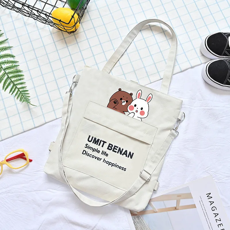 Innovative Canvas Large Capacity Class Hand Shoulder Bags