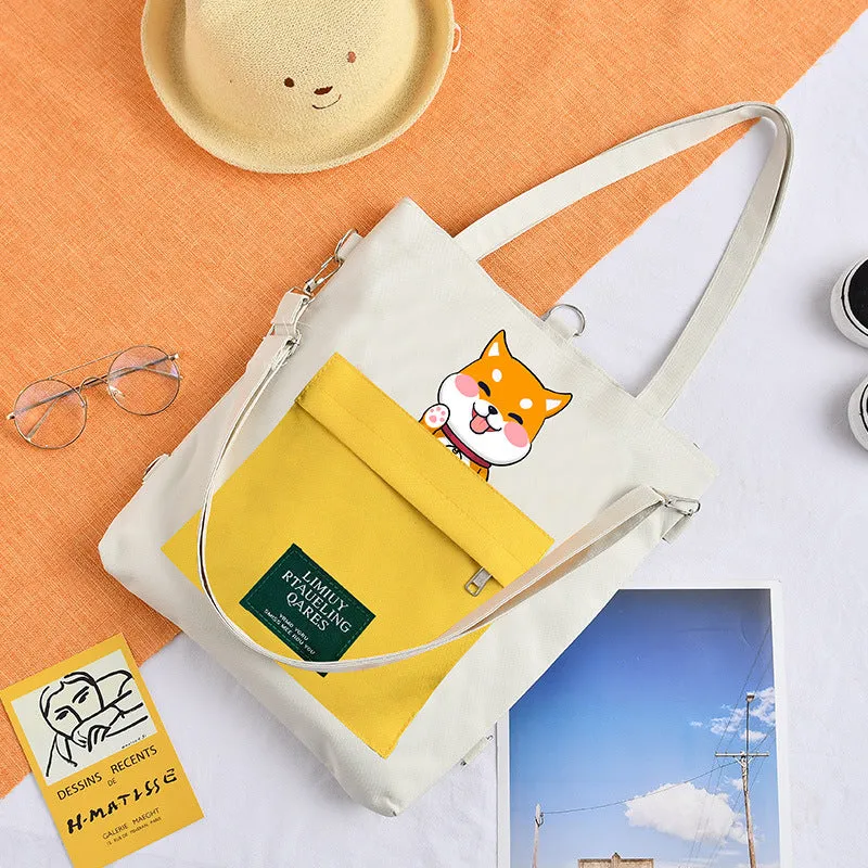 Innovative Canvas Large Capacity Class Hand Shoulder Bags