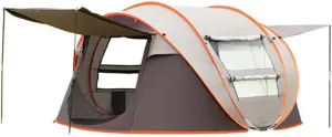 Instant Family Tent for Camping,Hiking & Traveling Automatic Camping Tent 2 Second Setup Pop Up Tent - 2 Big Doors and 2 Mesh Windows