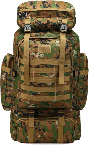 IOFIT 600D Oxford Cloth Waterproof Backpack Trekking Fishing Bag Outdoor Sport 80L (Color : CL, Size : 80L)