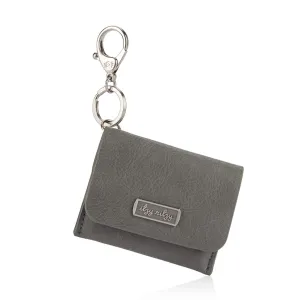 Itzy Ritzy – Itzy Mini Card Holder or Keychain; Small Wallet Can Clip to Diaper Bag, Purse, Travel Bag or Keychain (Grayson)