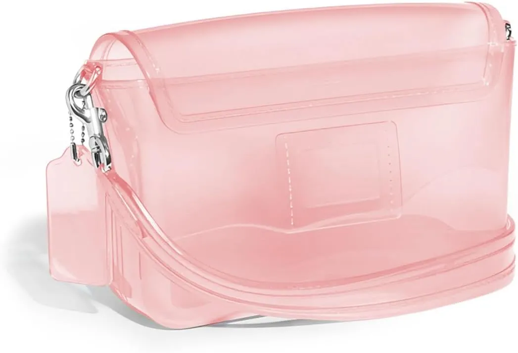 Jelly Tabby Bag - Clear Crossbody Bag for Women with Chain Vintage-Inspired Convertible Wristlet and Shoulder Bag