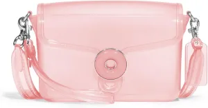 Jelly Tabby Bag - Clear Crossbody Bag for Women with Chain Vintage-Inspired Convertible Wristlet and Shoulder Bag