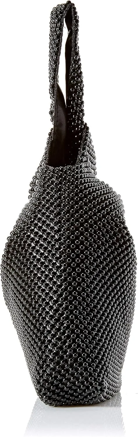 Jessica McClintock Womens Logan Mesh Pouch Evening Bag