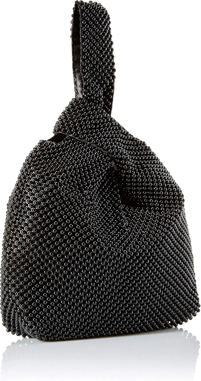 Jessica McClintock Womens Logan Mesh Pouch Evening Bag