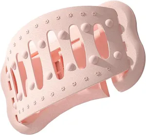 jojomis Back Stretcher Spine Corrector Lower Lumbar for Posture Massage Stretching Device Fitness Support - Pink Bag