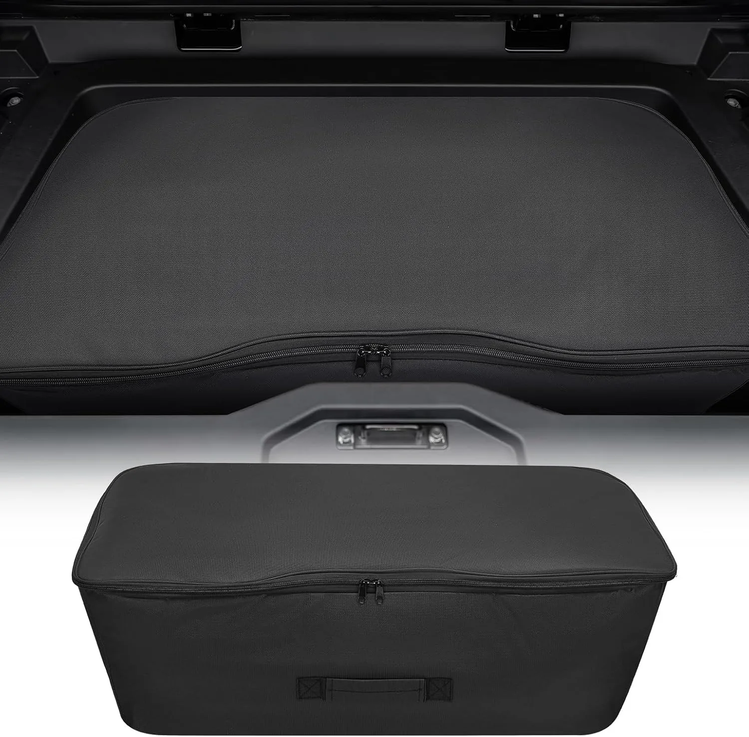 JOYTUTUS Sub Trunk Organizer Compatible with Cybertruck 2024 2023 Oxford Rear Trunk Storage Bag Waterproof Lower Bed Organizer Insulation Cooler Cybertruck Accessories