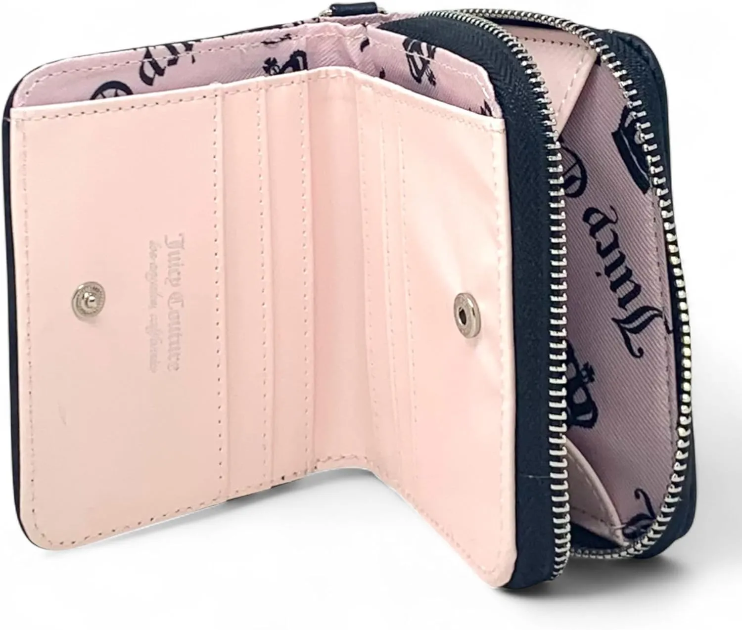 Juicy Couture Women's Square Zip Around Wallet with Wristlet Strap