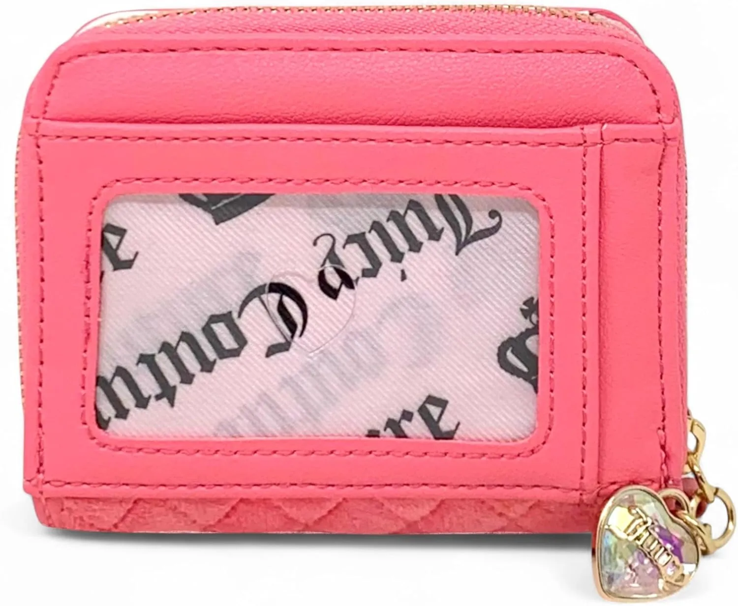 Juicy Couture Women's Square Zip Around Wallet with Wristlet Strap