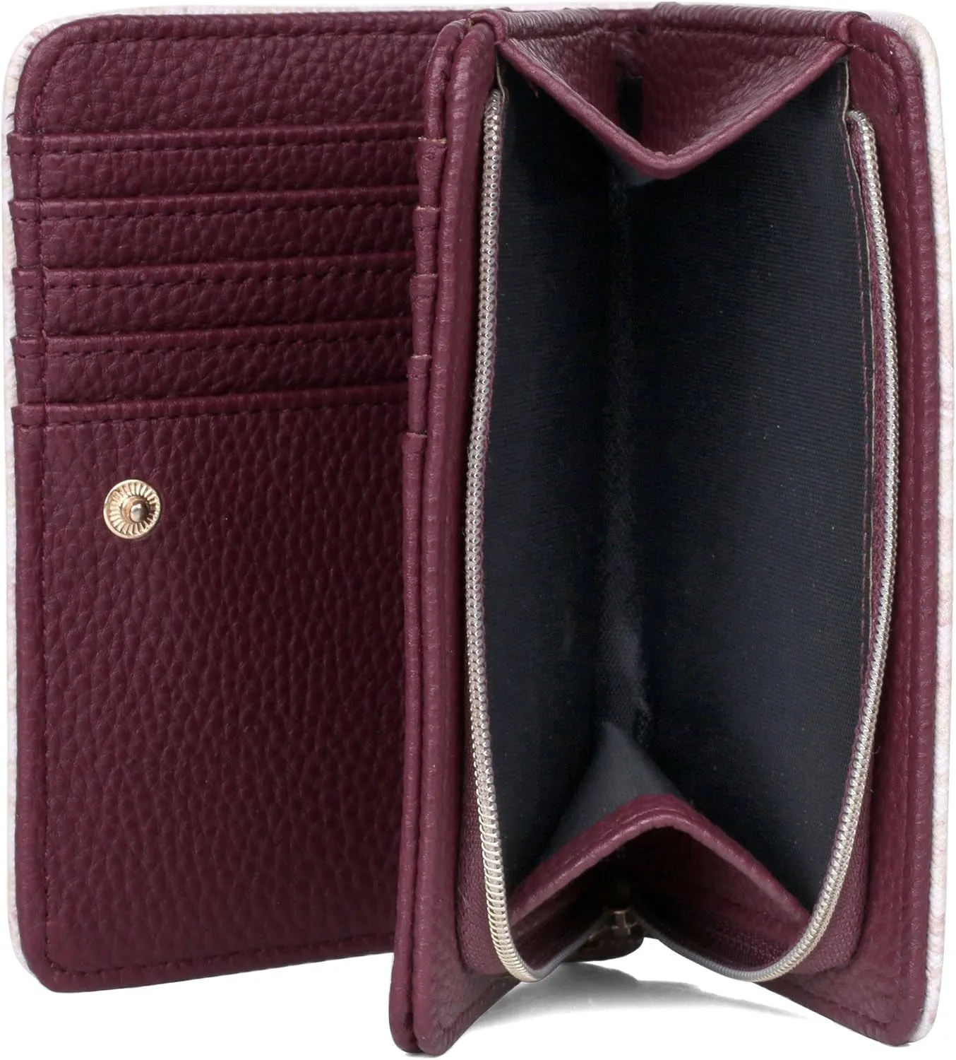 Julia Buxton Paisley Print Vegan Leather Snap Bi-fold