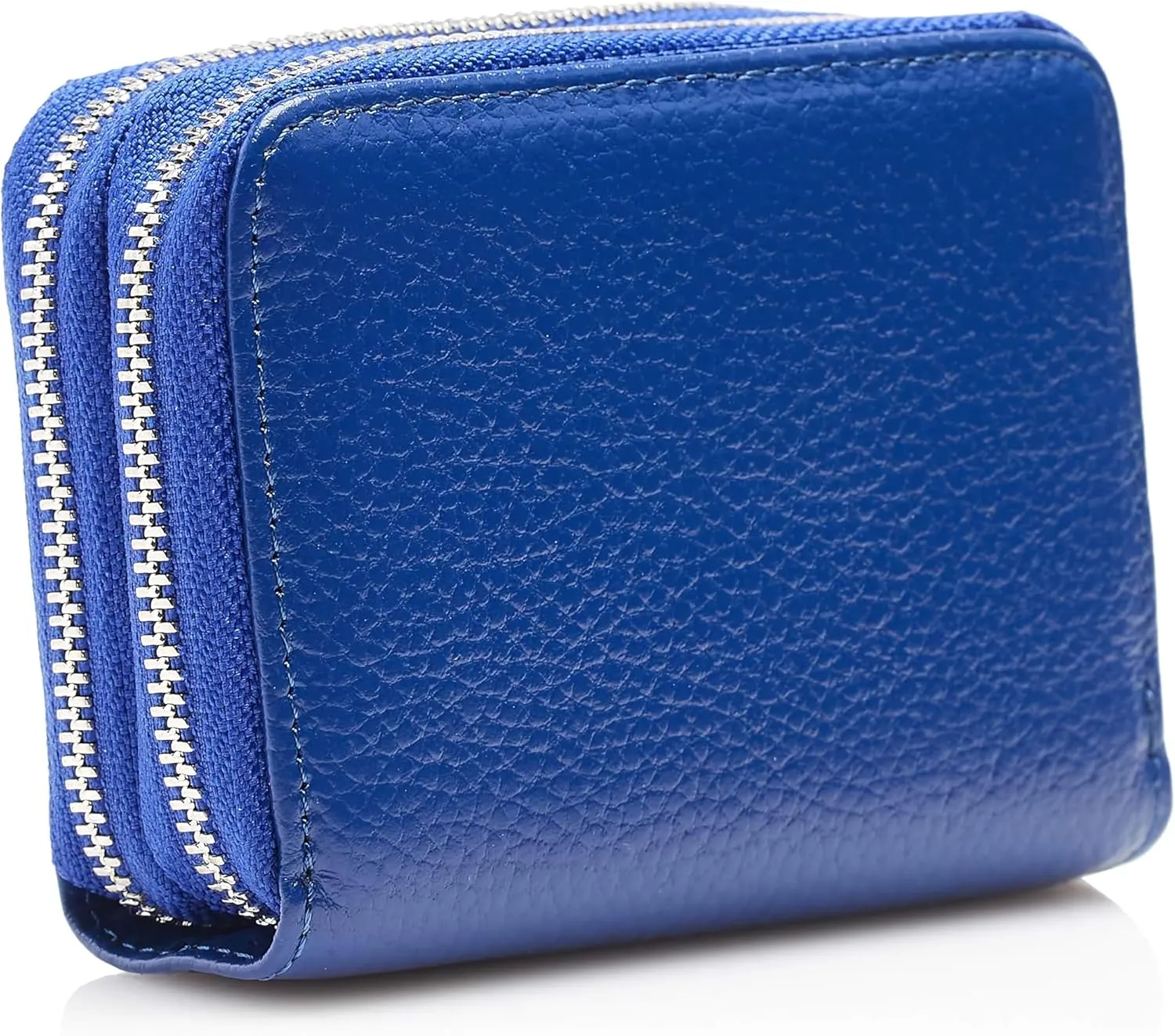 KALMORE Women's Leather RFID Secured Spacious Cute Zipper Card Wallet Small Purse