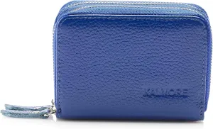 KALMORE Women's Leather RFID Secured Spacious Cute Zipper Card Wallet Small Purse