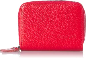 KALMORE Women's Leather RFID Secured Spacious Cute Zipper Card Wallet Small Purse