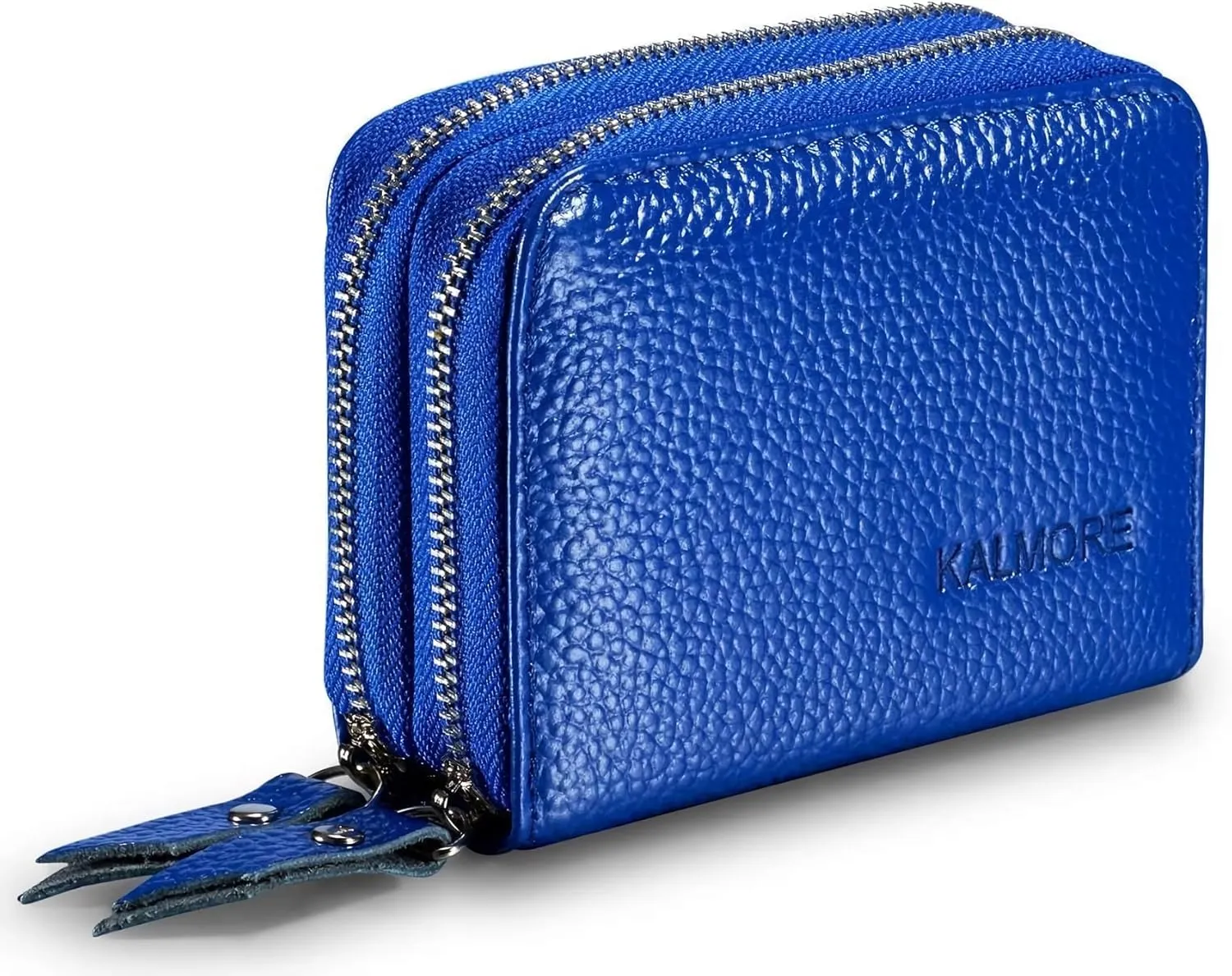 KALMORE Women's Leather RFID Secured Spacious Cute Zipper Card Wallet Small Purse