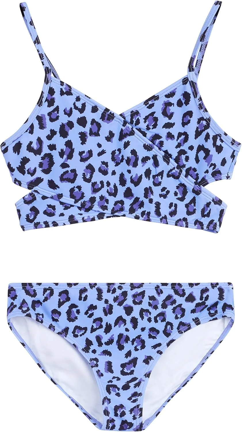 Kanu Surf Girls' Coral Reef Beach Sport Wrap Around Bikini 2-Piece Swimsuit