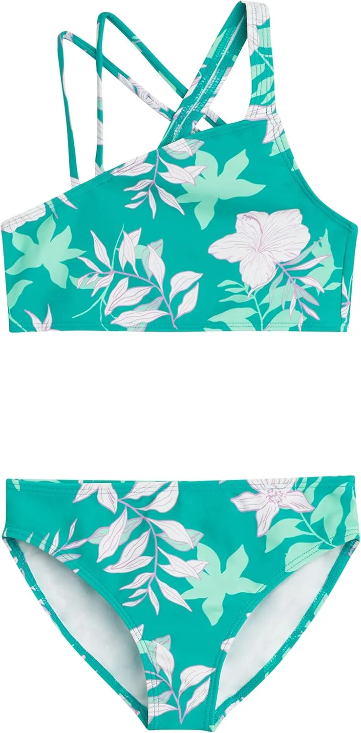 Kanu Surf Girls' Julia UPF 50 Beach Sport Angle Bikini