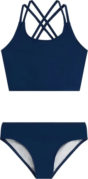 Kanu Surf Girls' Waverly UPF 50 Beach Sport Criss-Cross Tankini 2-Piece Swimsuit
