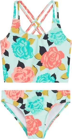 Kanu Surf Girls' Waverly UPF 50 Beach Sport Criss-Cross Tankini 2-Piece Swimsuit