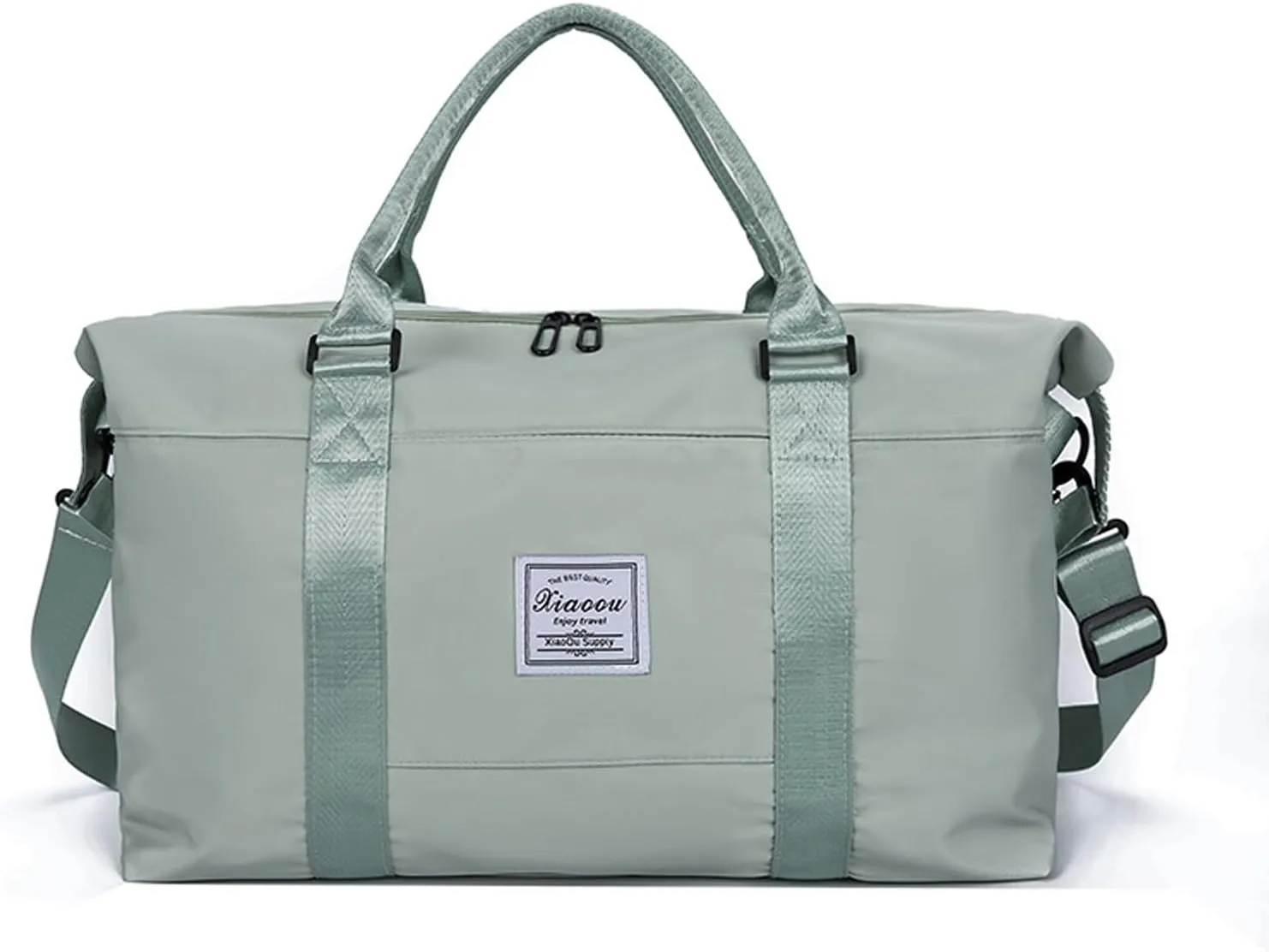 KARRESLY Travel Duffel Bag for Women,Shoulder Weekender Overnight Bag Sports Gym Tote Bag,Waterproof(Green) free size