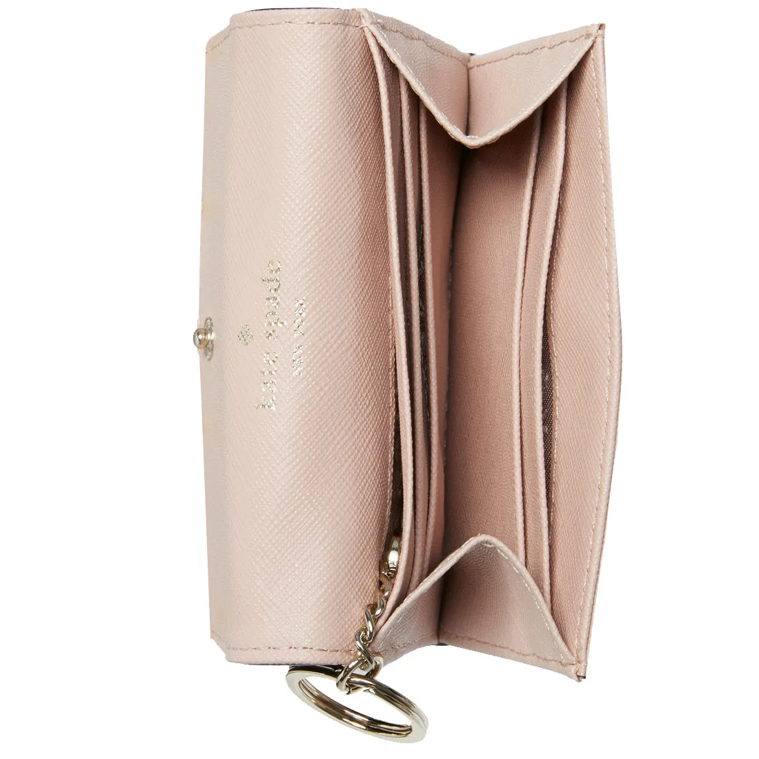 Kate Spade Laurel Way Petty Coin Purse/ Key/ Card Holder in Warm Vellum/ Black