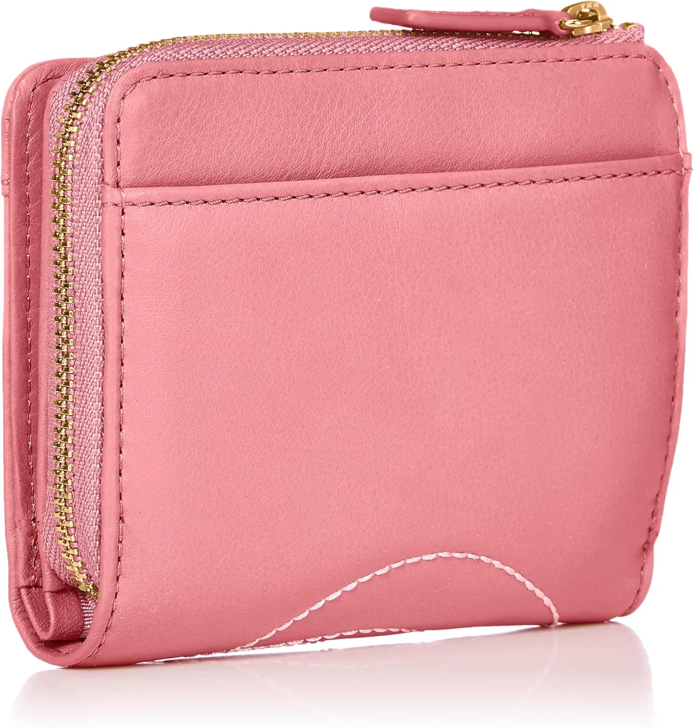 Katherine Hamnett London KHP632 Women's Bifold Zipper Coin Purse Rose Stitch