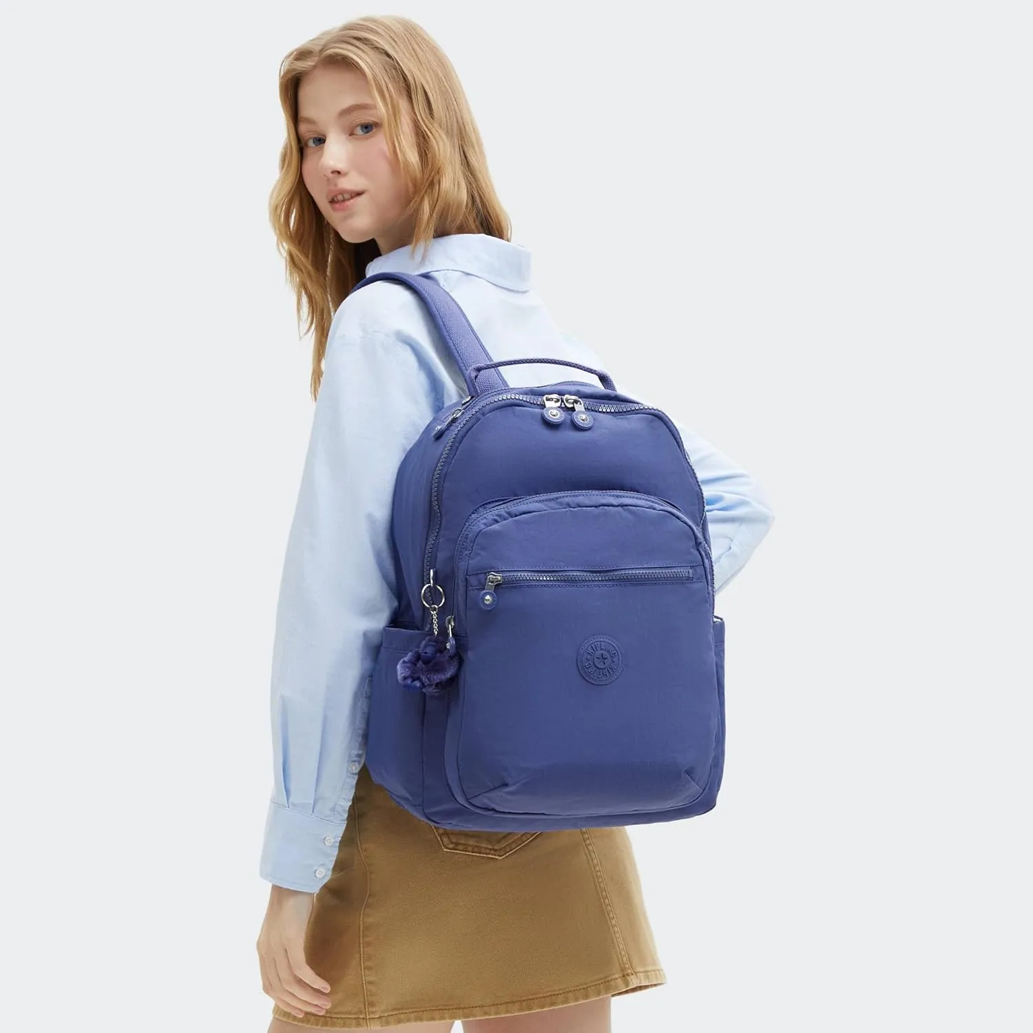 Kipling Women's Seoul 15" Laptop Backpack, Durable, Roomy with Padded Shoulder Straps, Built-In Protective Sleeve