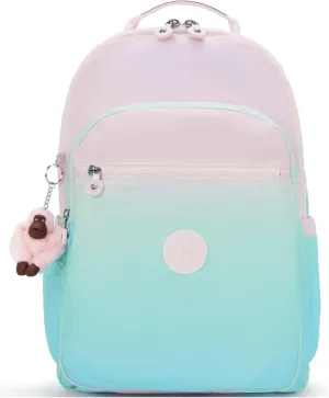 Kipling Women's Seoul Grd Prt 15" Laptop Backpack, Durable, Roomy with Padded Shoulder Straps, Built-In Protective Sleeve