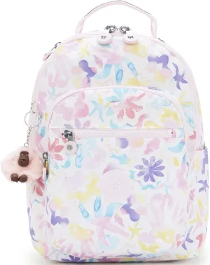Kipling Women's Seoul Small Bts Prt Tablet Backpack, Durable, Padded Shoulder Straps with Tablet Sleeve